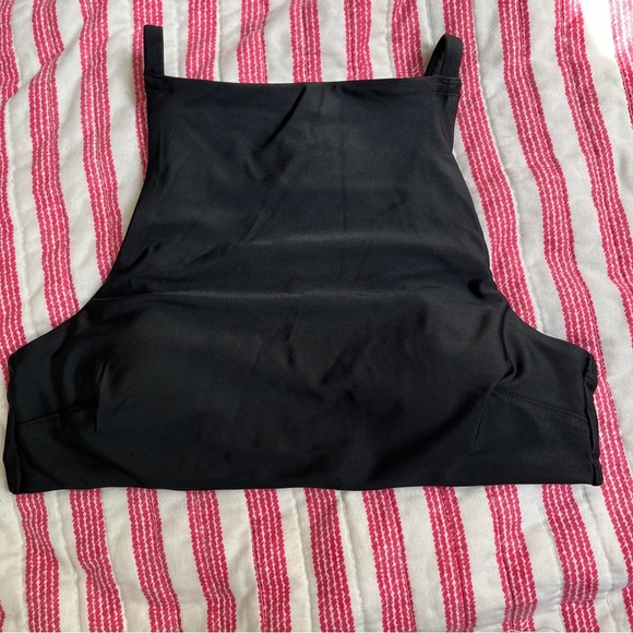 Aerie High Neck Crop Bikini Top Black XS | Padded | Adjustable Back NWT - Picture 6 of 14